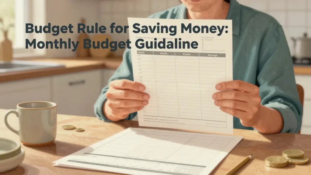 monthly budget guideline